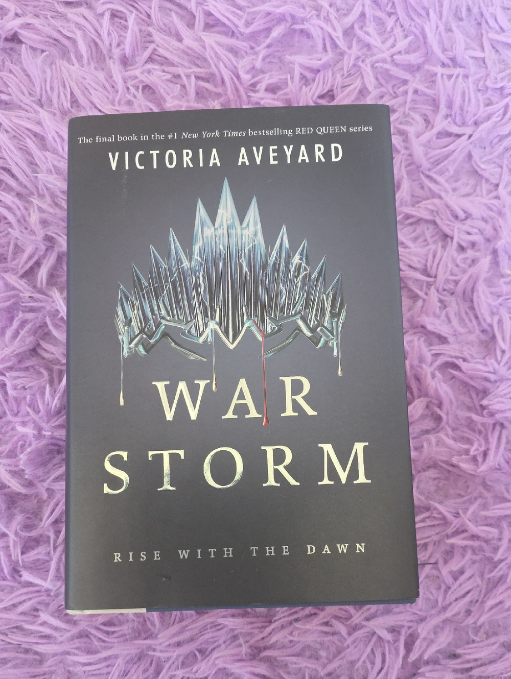 Victoria Aveyard "War Storm" Hardcover - Black & Silver